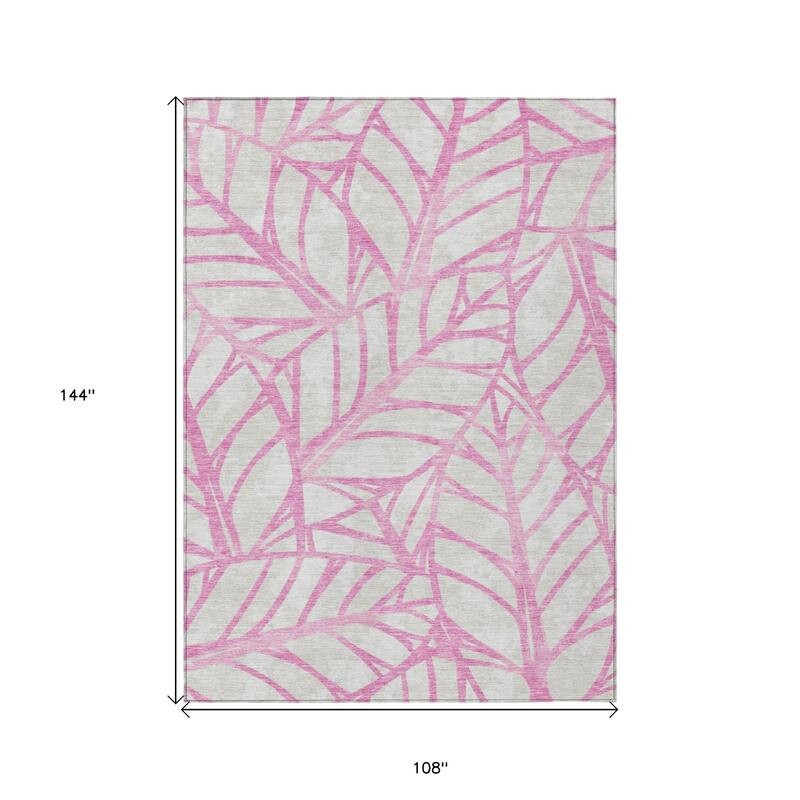 HomeRoots Floral Transitional Rectangle Outdoor Rug