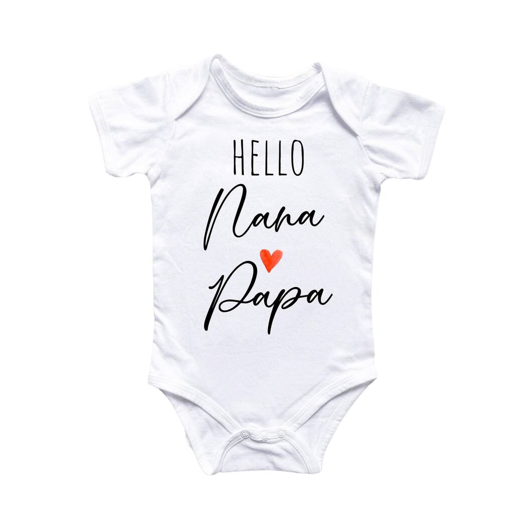 Nana Papa Grandparent - Baby Boy Girl Clothes Infant Bodysuit Funny Cute Newborn