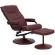 preview thumbnail 23 of 69, Contemporary Multi-Position Recliner and Ottoman with Wrapped Base