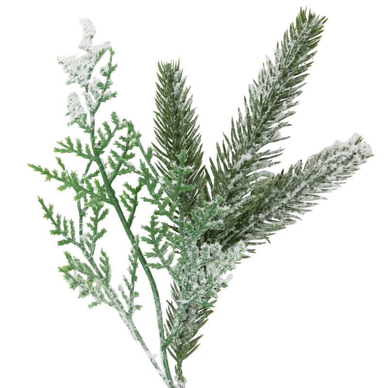 Real Touch™️ Flocked Wind River Fir with Berries Artificial Christmas Garland - 7' x 12" - Unlit