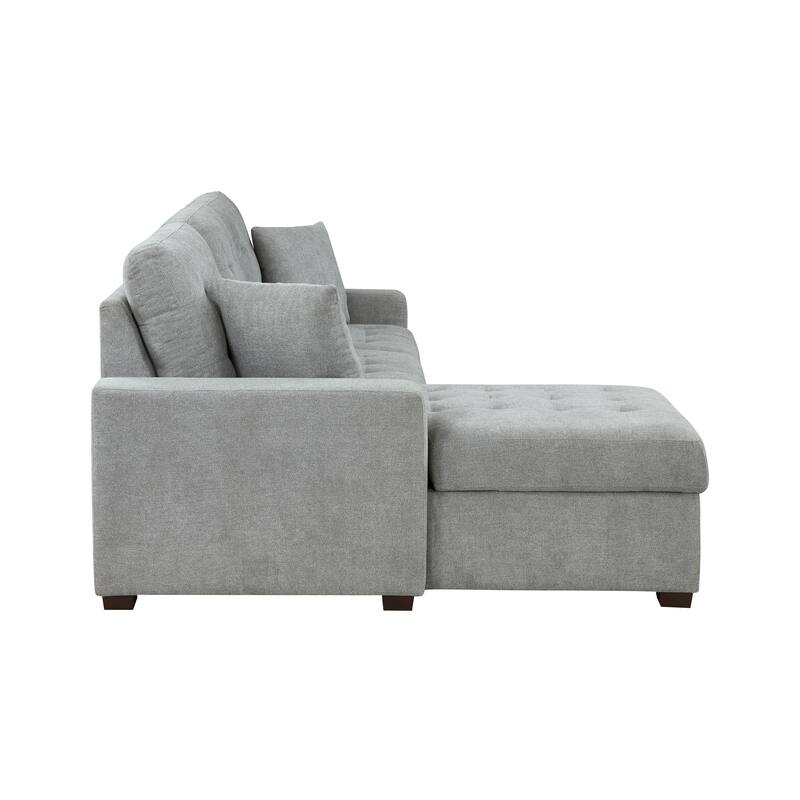Almeria 2-Piece Sectional Sofa with Pull-out Bed and Left Chaise