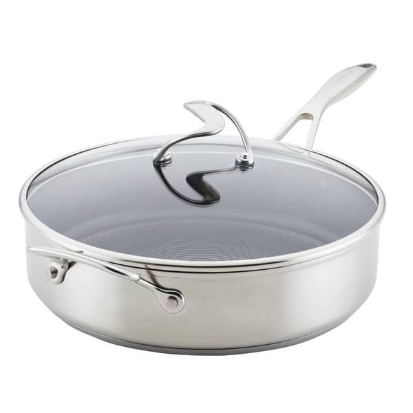 Circulon Stainless Steel Induction Sauté Pan with Lid and SteelShield