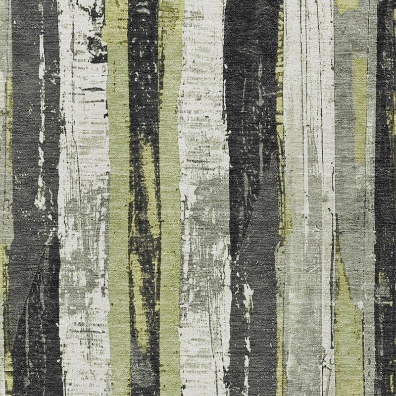 HomeRoots Striped Transitional Rectangle Outdoor Rug