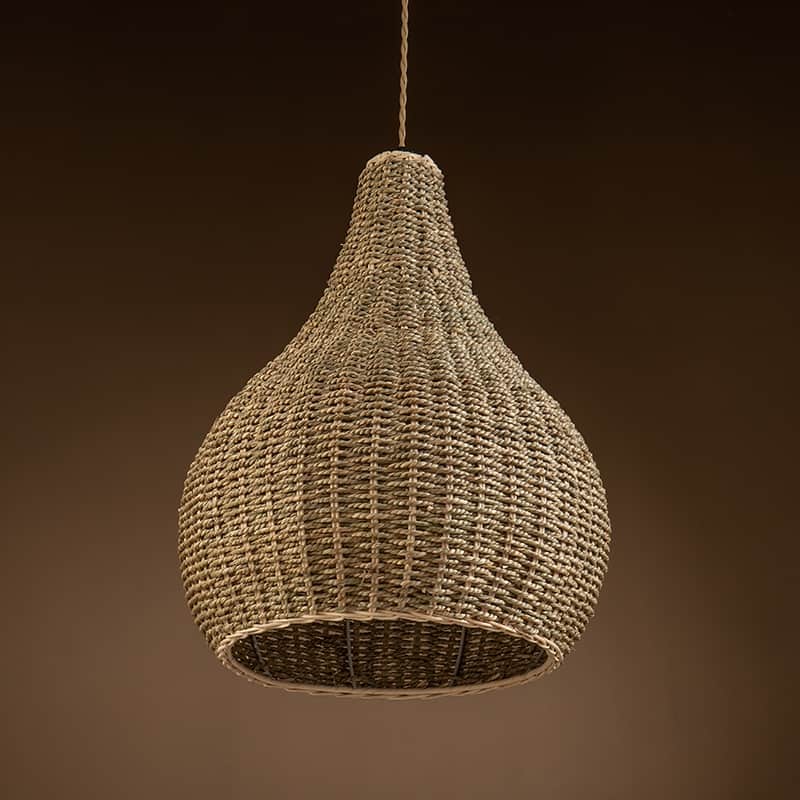 Annika Rattan Pendant Light - 19.7" x 15.7"