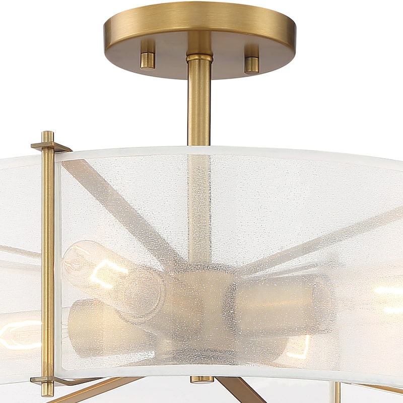 Daybreak 4 Light Semi Flush - 17.75