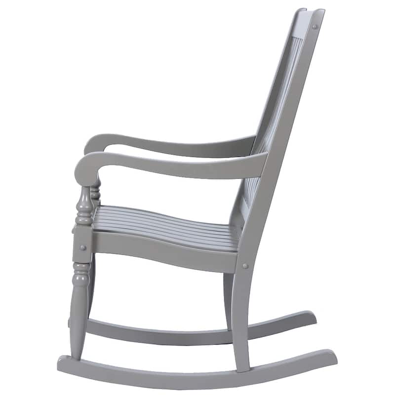 Cambridge Casual Lyon Mahogany Oversize Wood Outdoor Rocking Chair