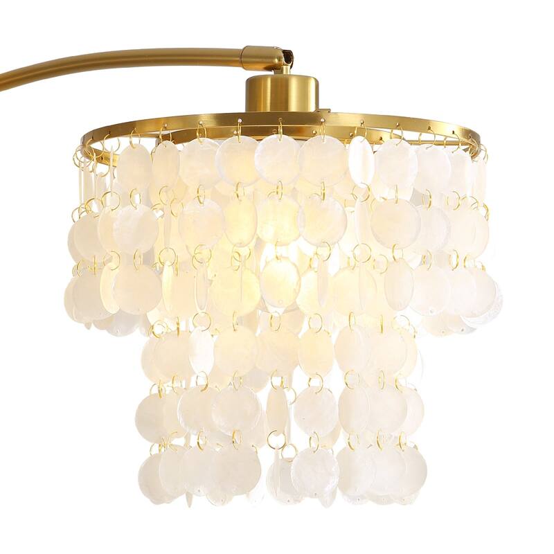 Brio 90" 3-Light Modern Gold Arc Floor Lamp - 90