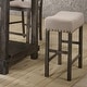 preview thumbnail 7 of 8, Set of 2 Linen Upholstered Counter Height Stool in Tan Linen