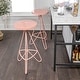 preview thumbnail 5 of 49, Trinity Modern Round Metal Backless Bar Stool with Hairpin Legs and Integrated Footrest for Kitchen Island & Home Bar