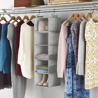 Whitmor Hanging Accessory Shelves - 5 Open Shelves