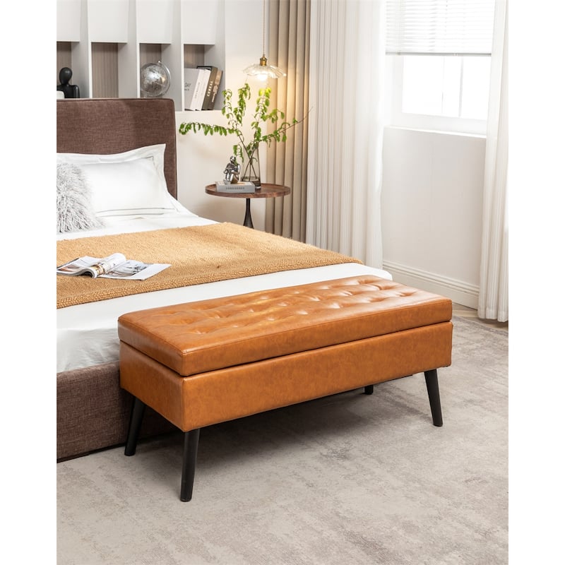 Storage Bench for Bedroom,End of Bed Bench Foot of Bed,Entryway Bench