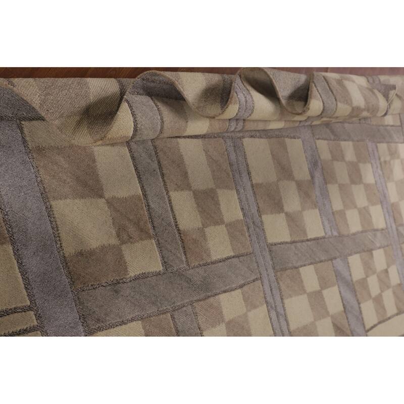 Trellis Gabbeh Oriental Area Rug Handmade Wool Carpet - 9'0" x 11'9"