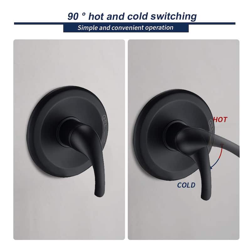 PROOX Shower Faucet Set with Tub Spout Shower Tub Kit(Valve Included)