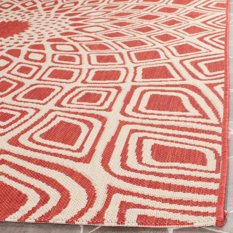 SAFAVIEH Courtyard Marylyn Indoor/ Outdoor Waterproof Patio Backyard Rug