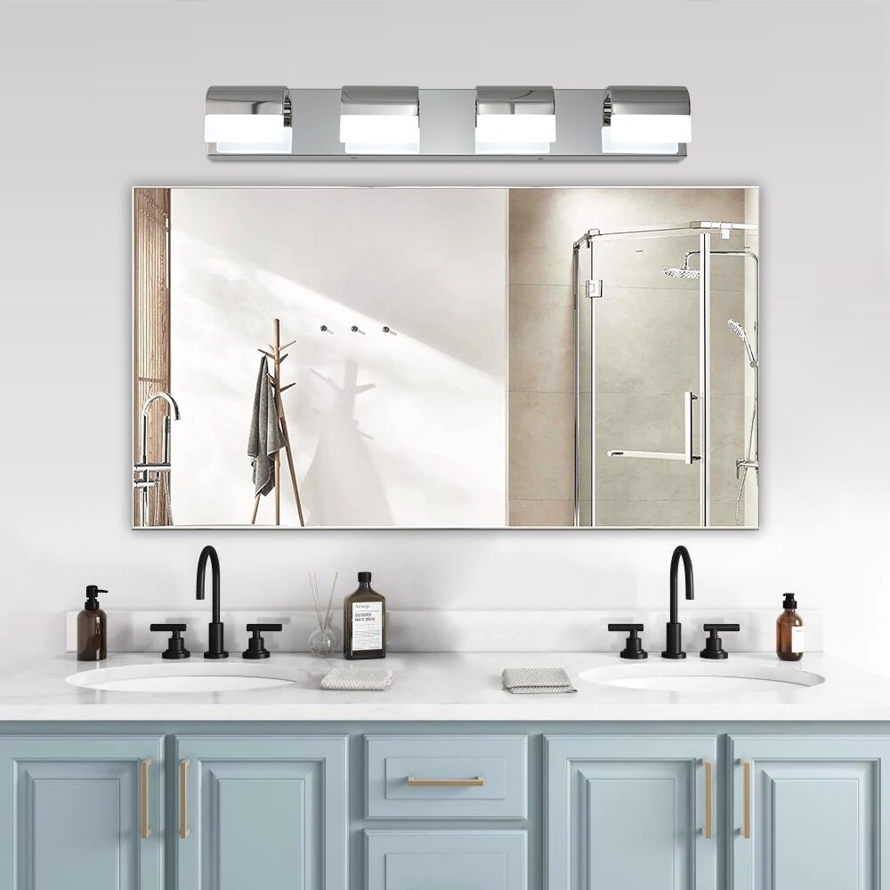 Stainless steel shop bathroom vanity lights