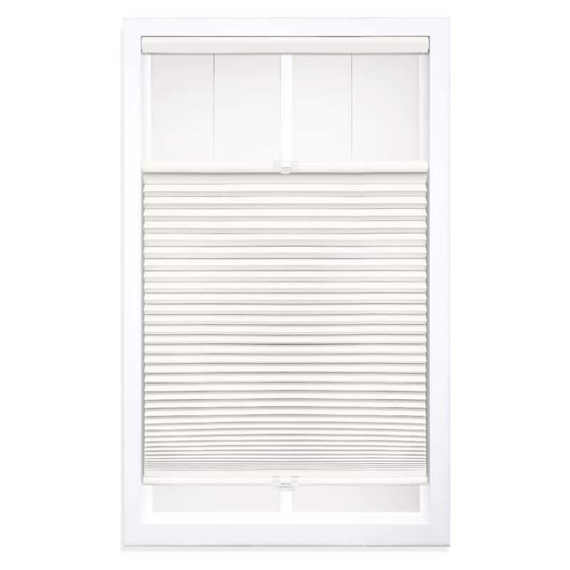 64-inch Cream/White Blackout Top Down/Bottom Up Shade