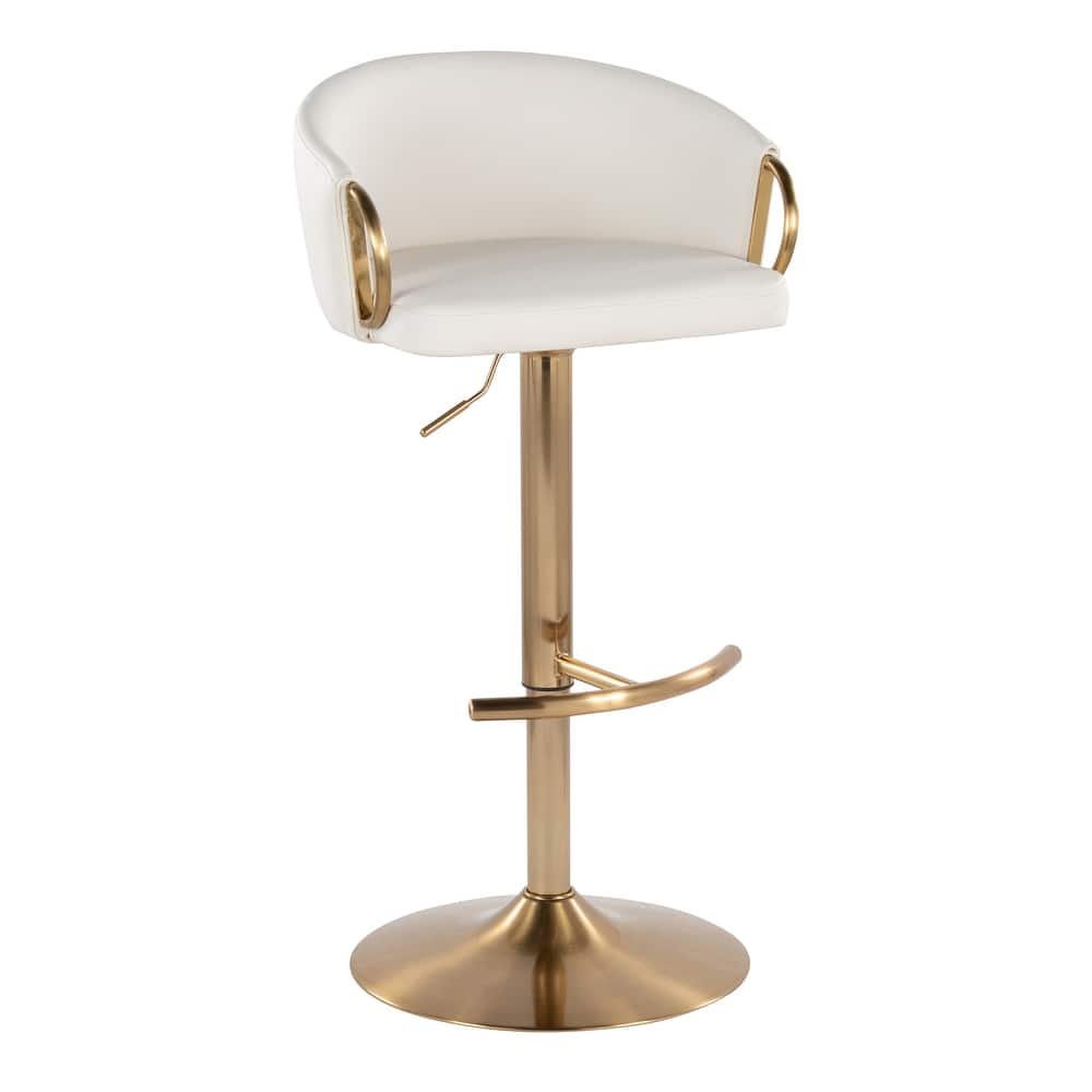 Silver Orchid Battista Adjustable Bar Stool (Set of 2)