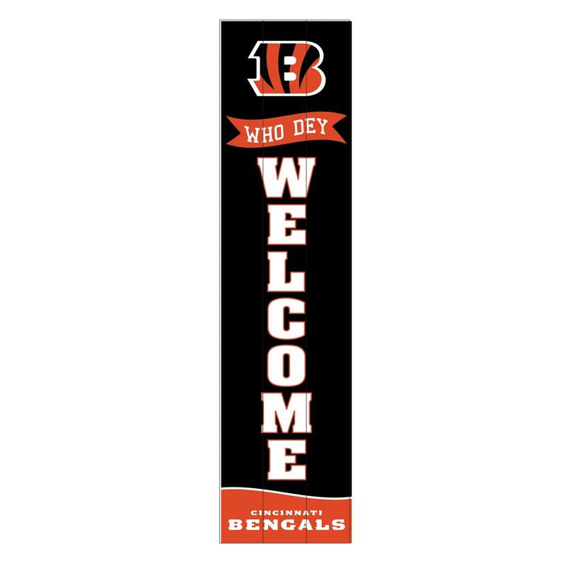 47" Porch Leaner Welcome Wall Sign, Cincinnati Bengals