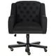 preview thumbnail 2 of 5, SAFAVIEH Salazar Adjustable Swivel Black/ Taupe Desk Chair - 25.4" x 26.8" x 35.2"
