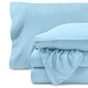 preview thumbnail 6 of 49, Bare Home Polar Fleece Deep Pocket Sheet Set Full - Light Blue