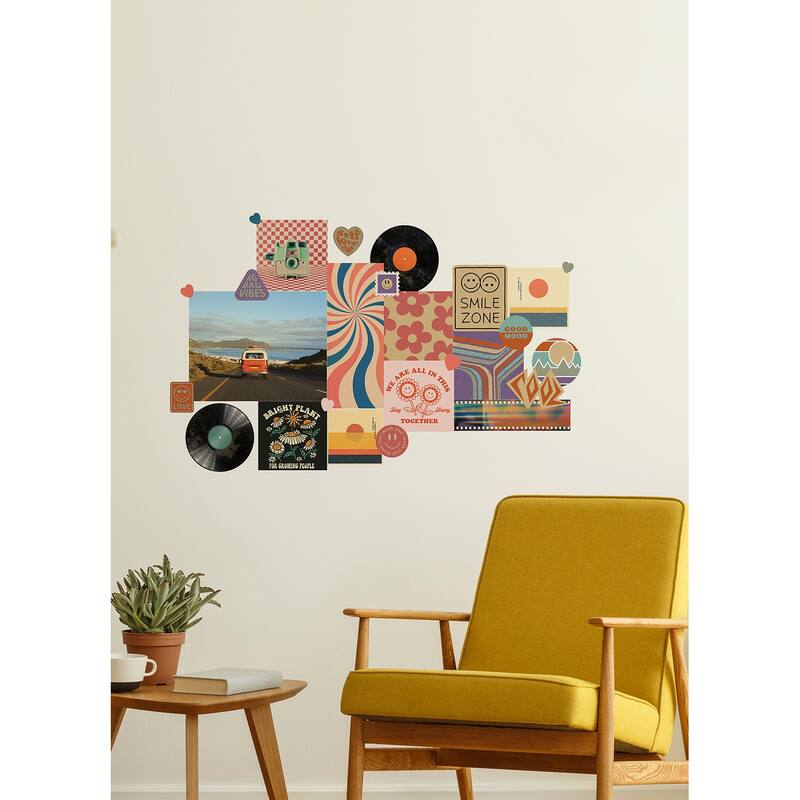 WallPops Retro Collage Wall Decals
