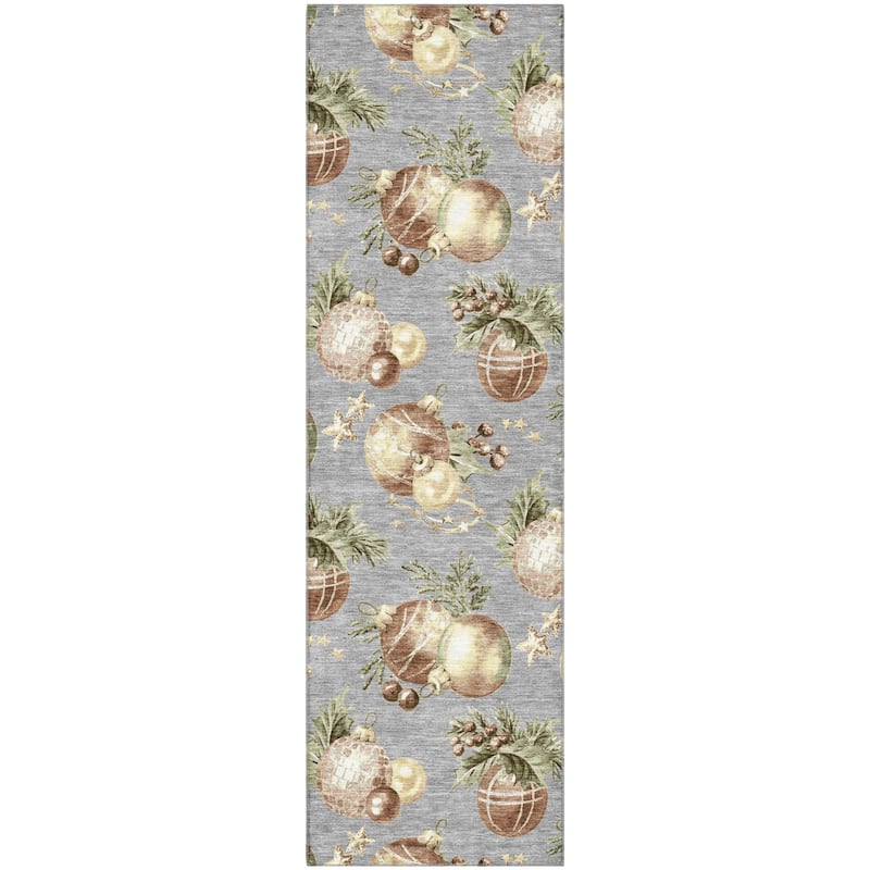 Premium Washable Super Soft Holiday Ornament Mayfield Rug