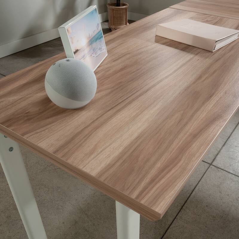 Wood Desk Return 36" with Durable Surface, Brown