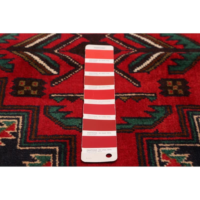 Teimani Red Rug 3'9" x 6'4" - 3'9 x 6'4