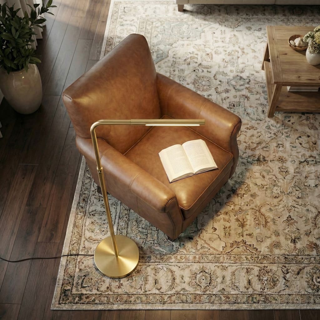 Sleek LED Floor Lamp with Adjustable Lighting