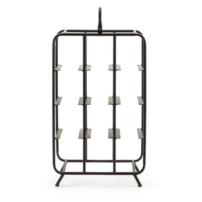 By-Boo Botella Black Metal Wine Rack
