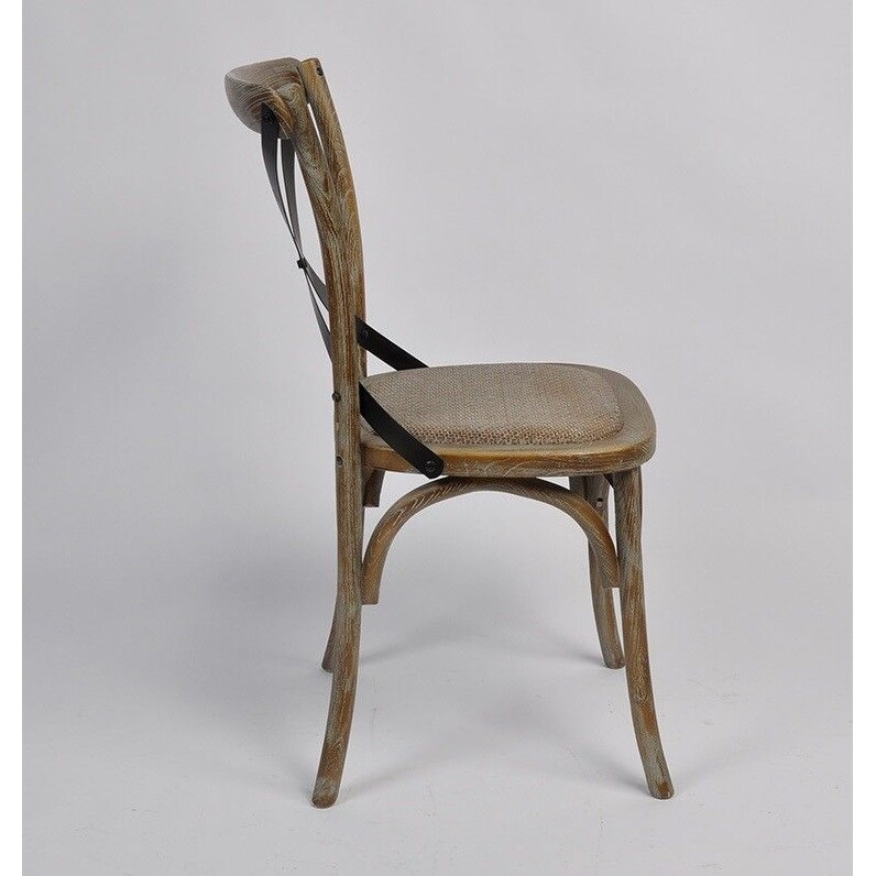 Cross back rattan 2025 chair