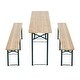 preview thumbnail 4 of 5, Outsunny Wooden Indoor/ Outdoor Folding Picnic Table Set