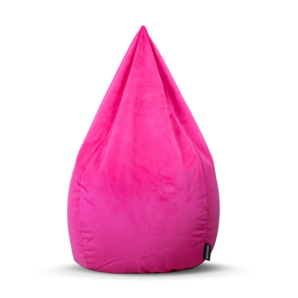 Pink crushed 2025 velvet bean bag