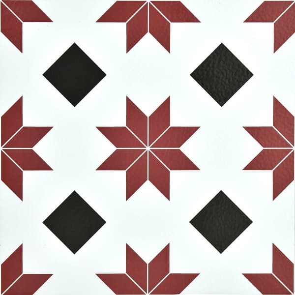 Shop Black Friday Deals On Brewster Fp2482 Orion 12 X 12 Square Southwestern Self Adhesive Red Overstock 23098043