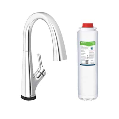 Elkay LKAV7051F Single Hole 2-in-1 Kitchen Faucet with Filtered
