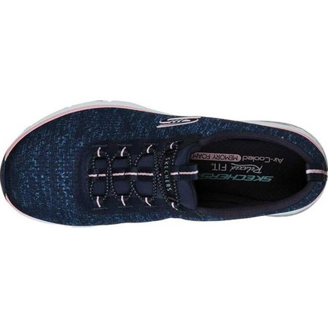 skechers air cooled memory foam womens pink