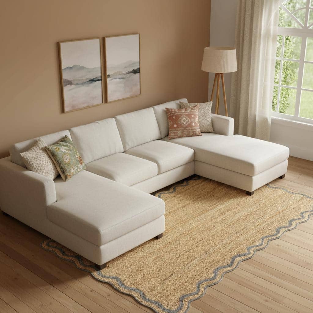 HomeRoots Solid Color Bohemian Rectangle Area Rug - 8' X 10'