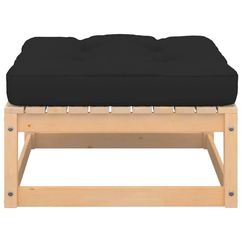 vidaXL Patio Furniture Outdoor Sectional Set with Cushions Solid Wood Pine