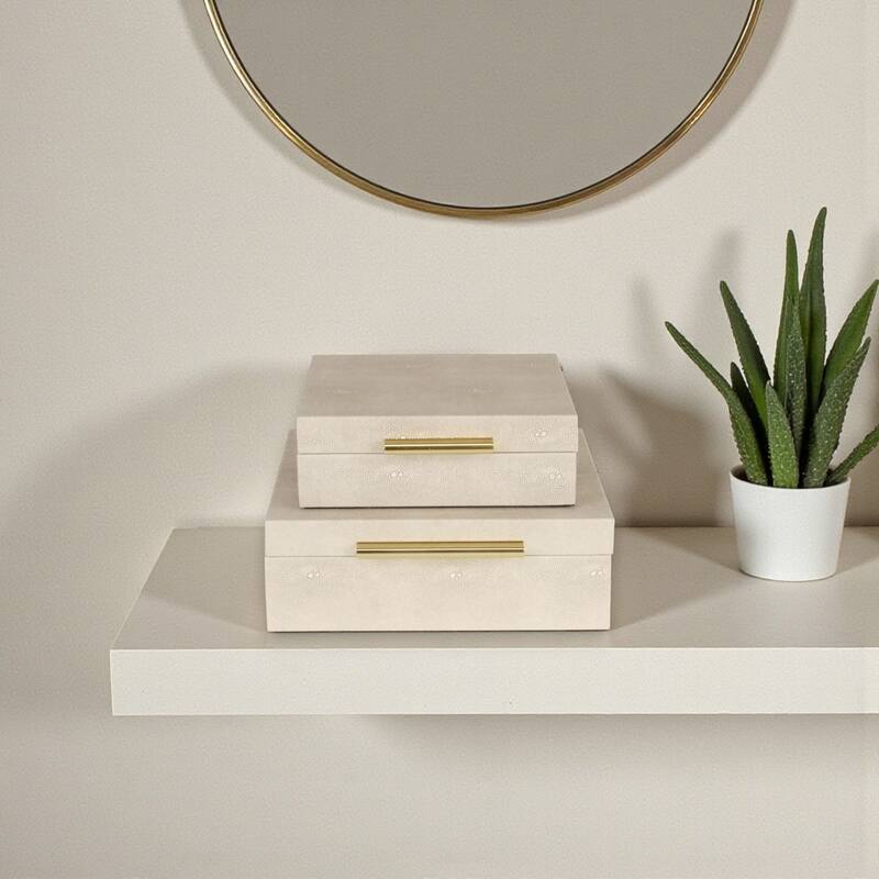 Lusan Black Vinyl Decorative Box Set