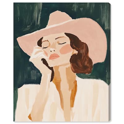 Sun Hat Canvas by Art Remedy, Gallery Wrapped