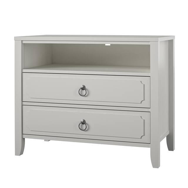 The Novogratz Her Majesty 2 Drawer Nightstand