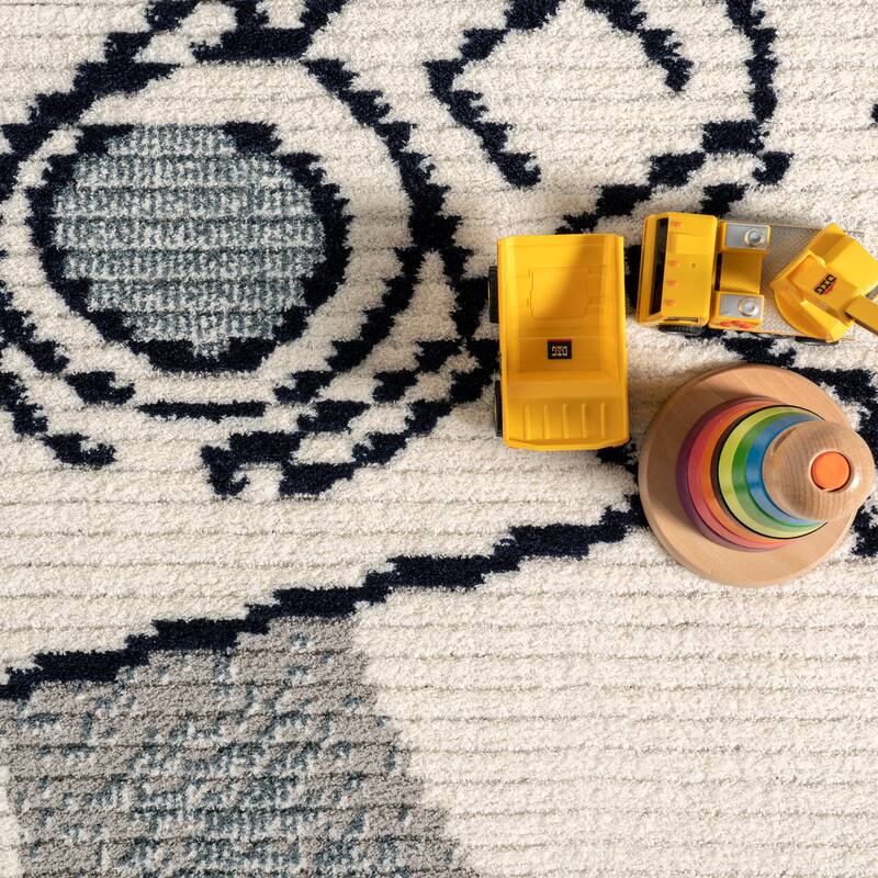 Nuloom Caree Astronaut Kids Fringe Area Rug