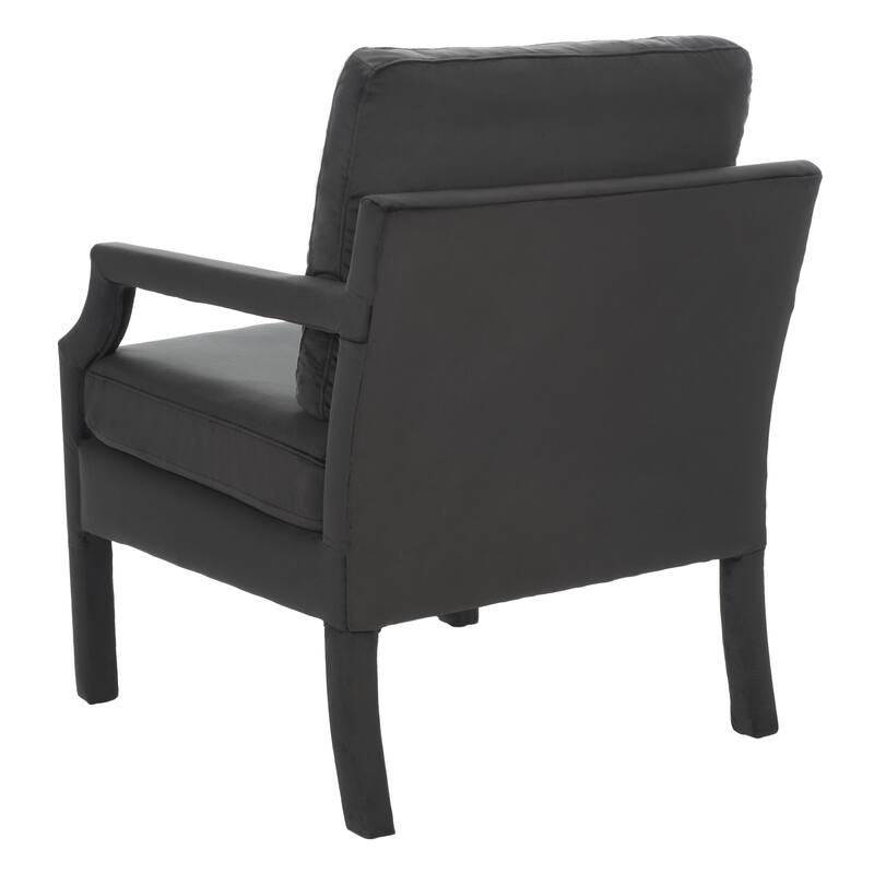 SAFAVIEH Genoa Upholstered Velvet Arm Chair - 25.8" W x 29.1" L x 35" H