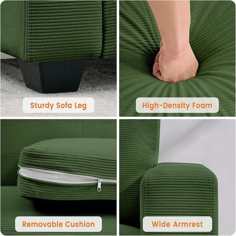 2 Seater Loveseat Sofa Couch for Living Room Small Spaces