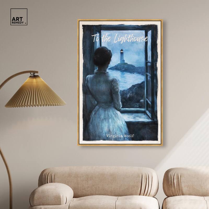 To the Lighthouse Canvas by Art Remedy