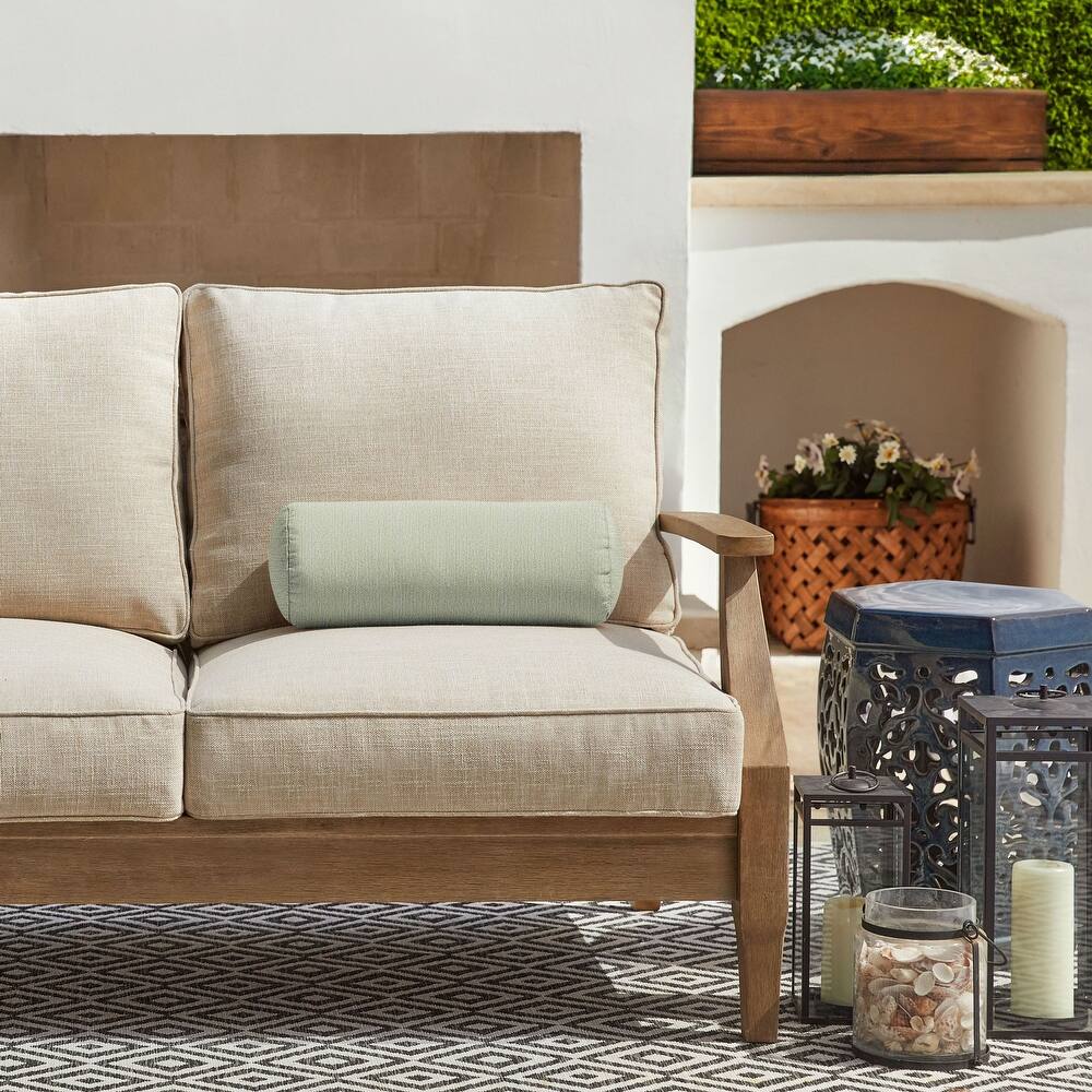 Sorra Home Sunbrella Outdoor Knife Edge Bolster Pillow Single