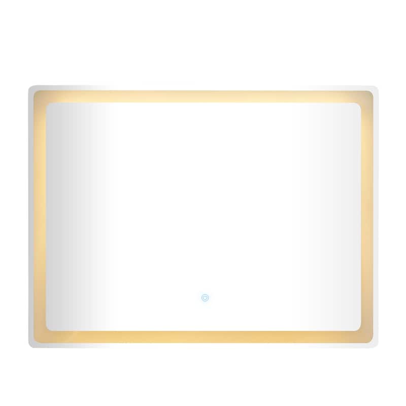 Clear Glass Modern Rectangle LED Mirror - MULTIPLE SIZES