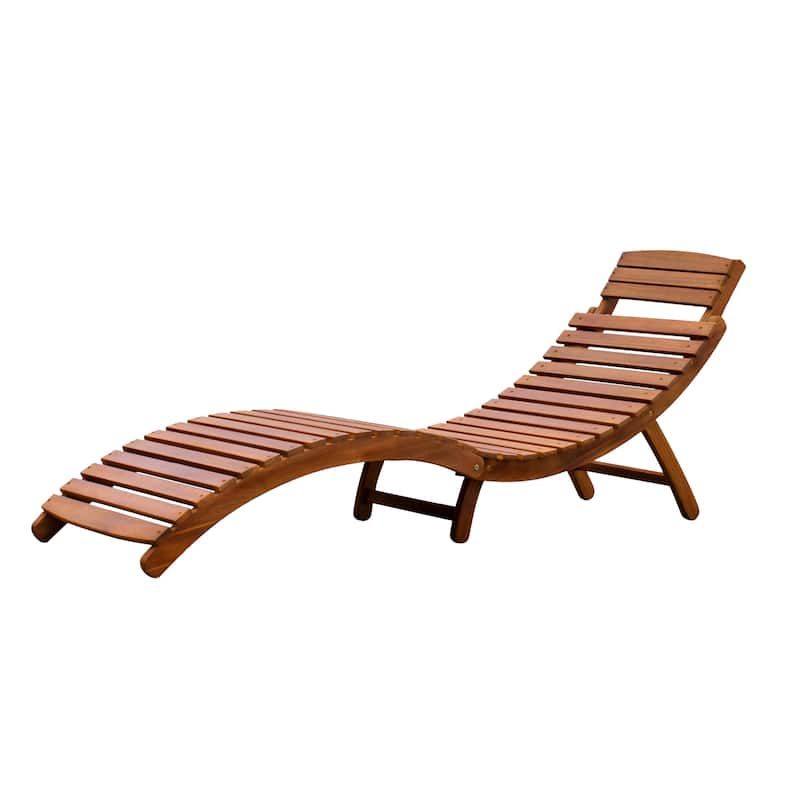 Shi Shi Curved Folding Chaise Lounger by Havenside Home