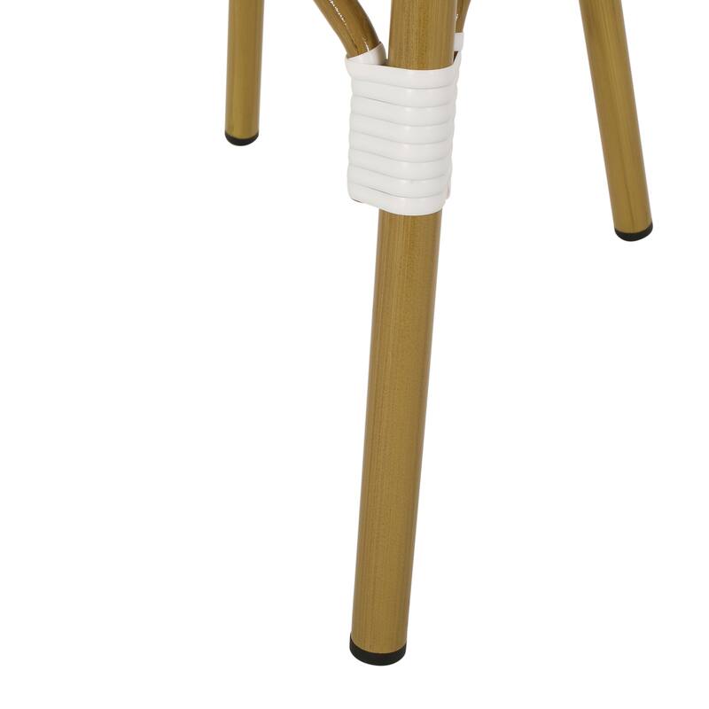 Louna Outdoor French Cafe Chairs (Set of 2) by Christopher Knight Home