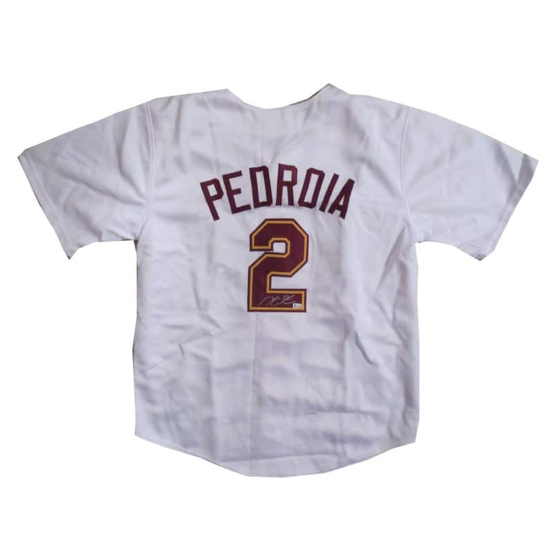 Dustin Pedroia Autographed ASU Arizona State Baseball Signed Jersey MLB COA - 8'6" x 11'6"